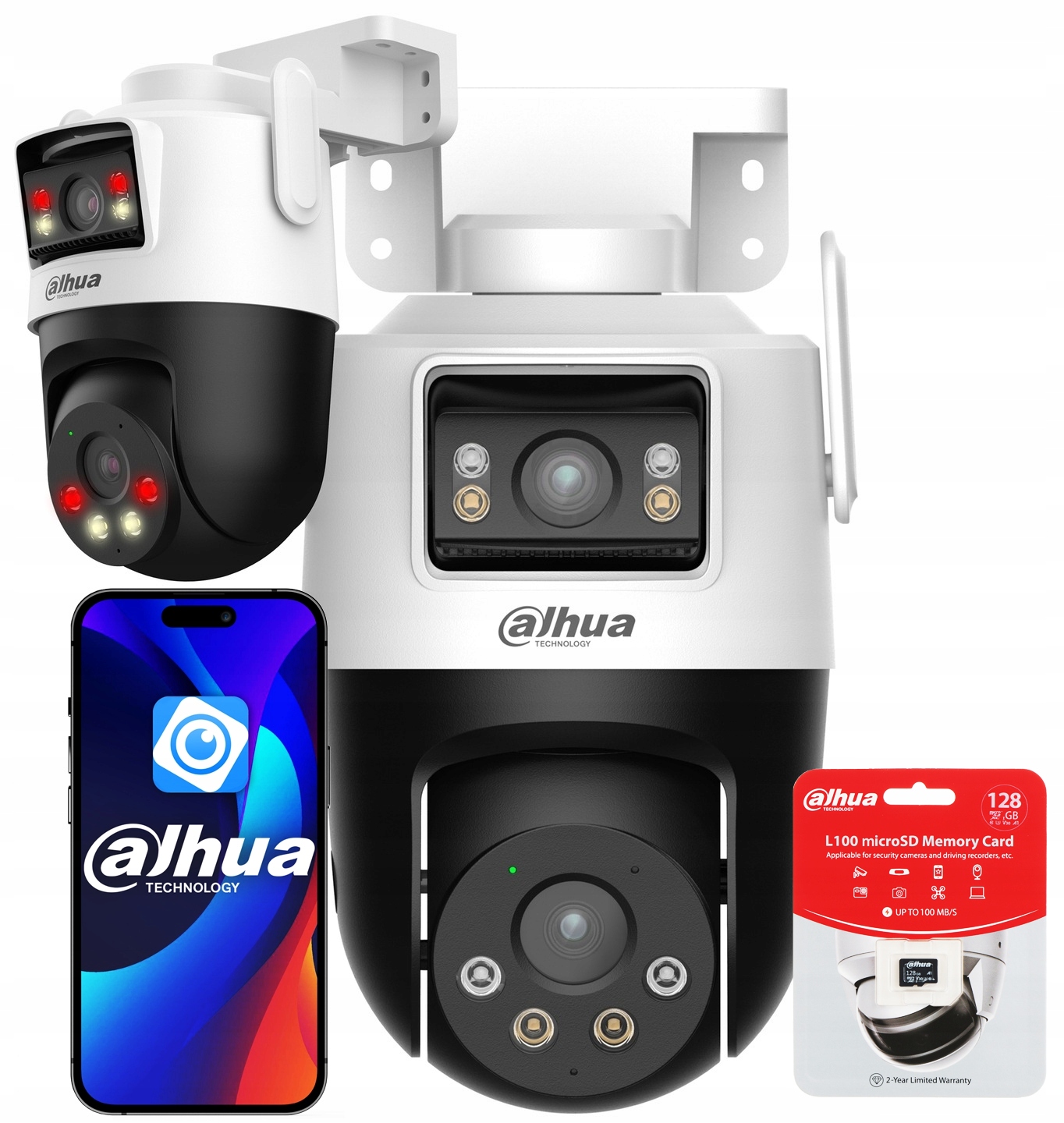 10Mpx WiFi kamera (2x 5MP) P5D-5F-PV Reproduktor Mikrofón Dahua 128Gb