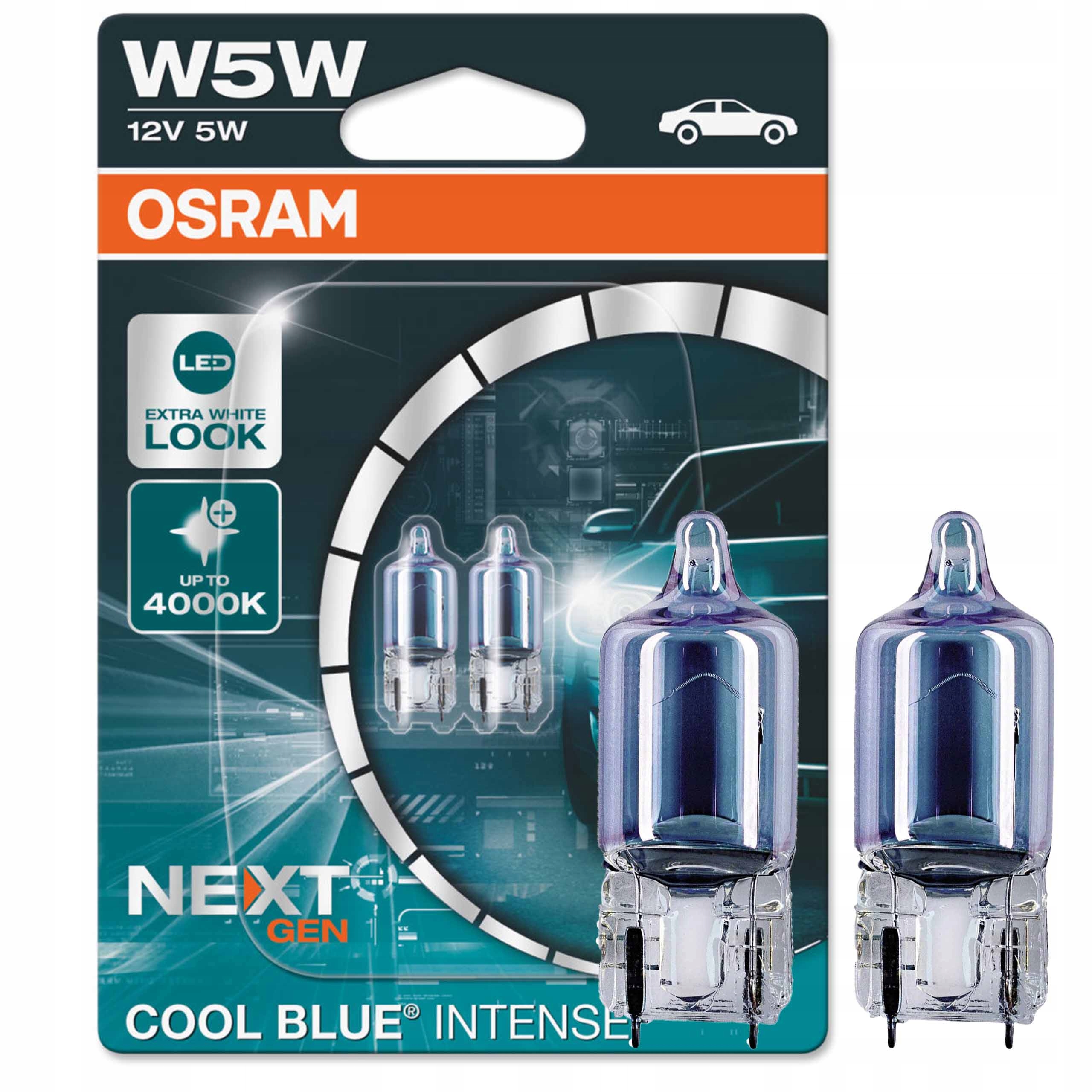 

Osram Żarówka W5W 12V Coolblue Intense Nextgen