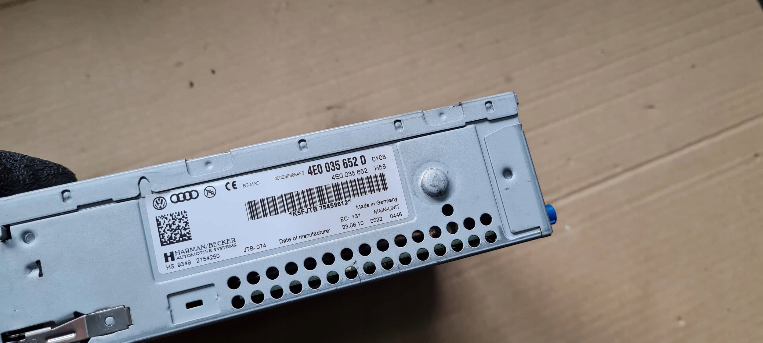 A6 C6 LIFT JEDNOSTKA MULTIMEDIA player navigation devices 4F0035652D
