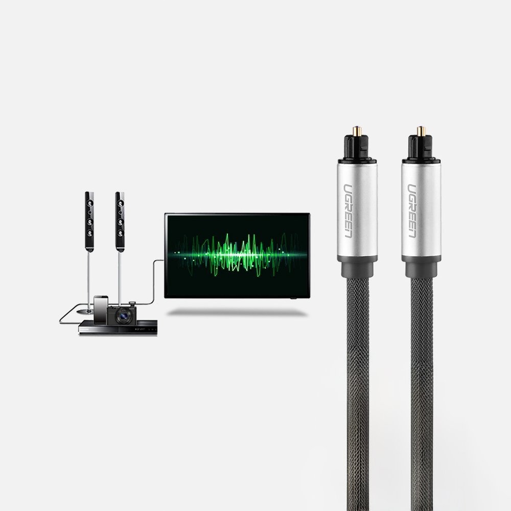UGREEN KABEL OPTYCZNY AUDIO TOSLINK SPDIF 3m PRZEWÓD DOBRA JAKOŚĆ DŹWIĘKU Stan opakowania oryginalne