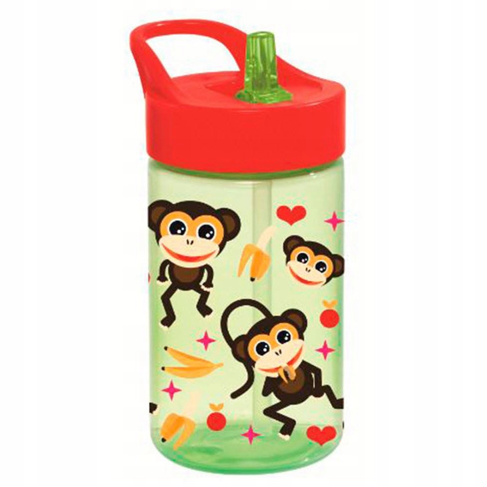 

Butelka Kids 430ML Ze Słomką Florina Małpki