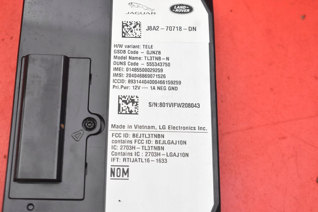 control unit module BLUETOOTH TELEMATIC J8A2-70718-DN JAGUAR XF X260 2 II 15-20