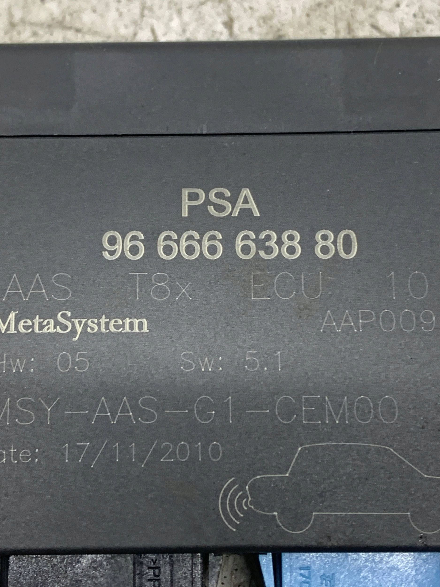 module control unit PDC 9666663880 PEUGEOT 3008 and (2009-2016)