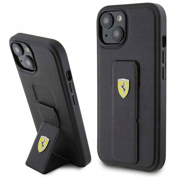Ferrari krytka pro iPhone 15 6,1" FEHCP15SGSPSIK Hc Grip Stand Pu