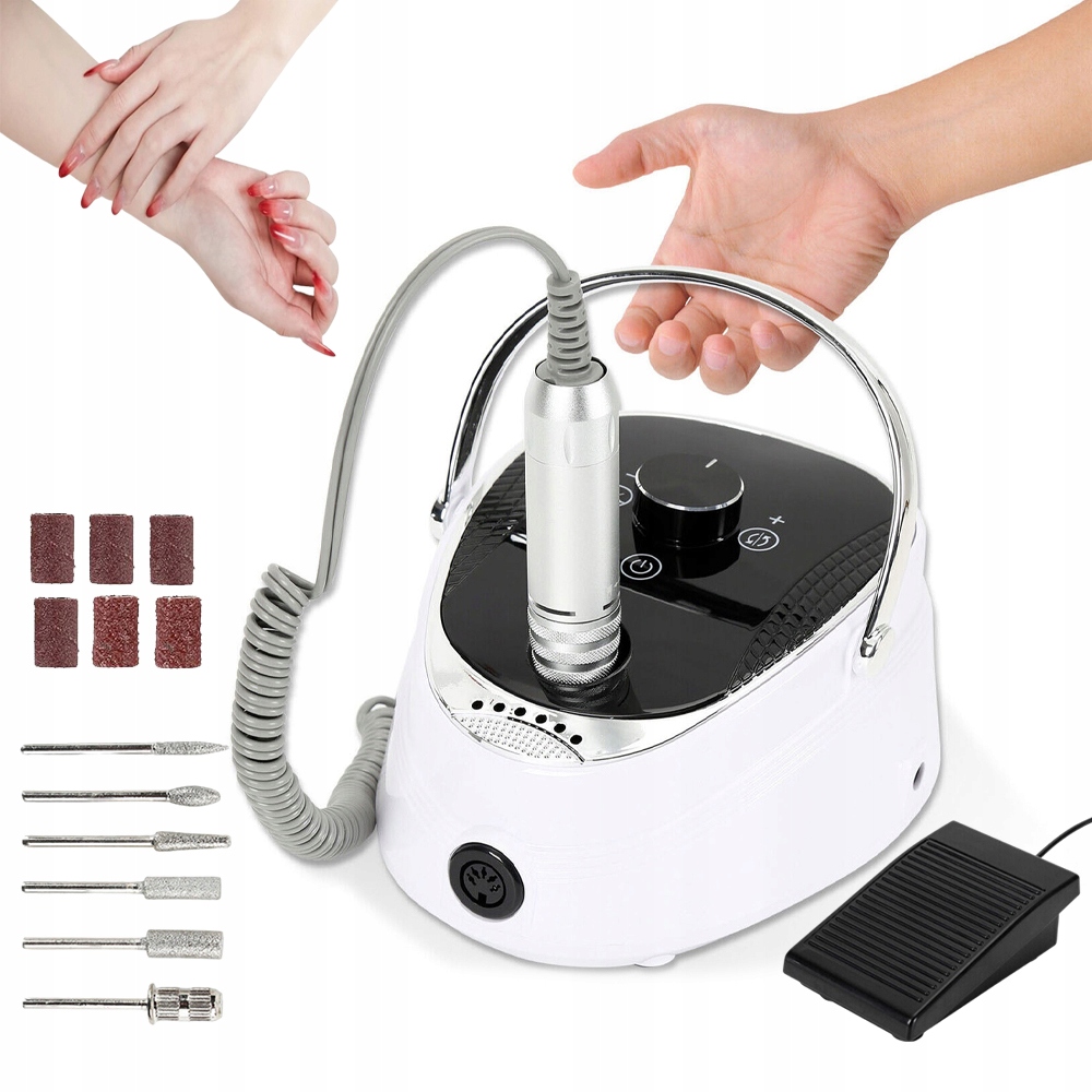 Elektrický Pilník Na Nehty S Pedálem A Regulací Směru Otáčení
