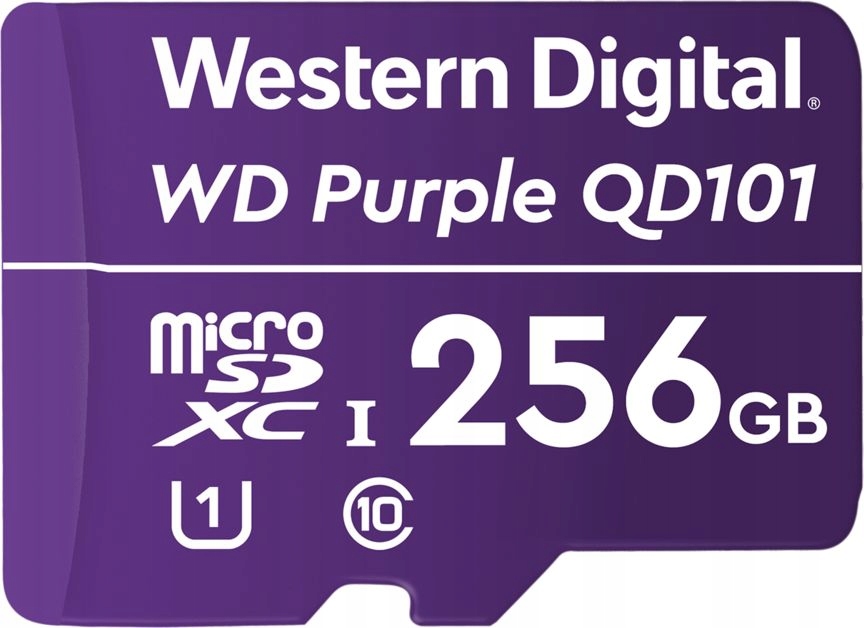 Karta Wd Purple MicroSDXC 256 Gb Class 10 UHS-I/U1 (WDD256G1P0C)