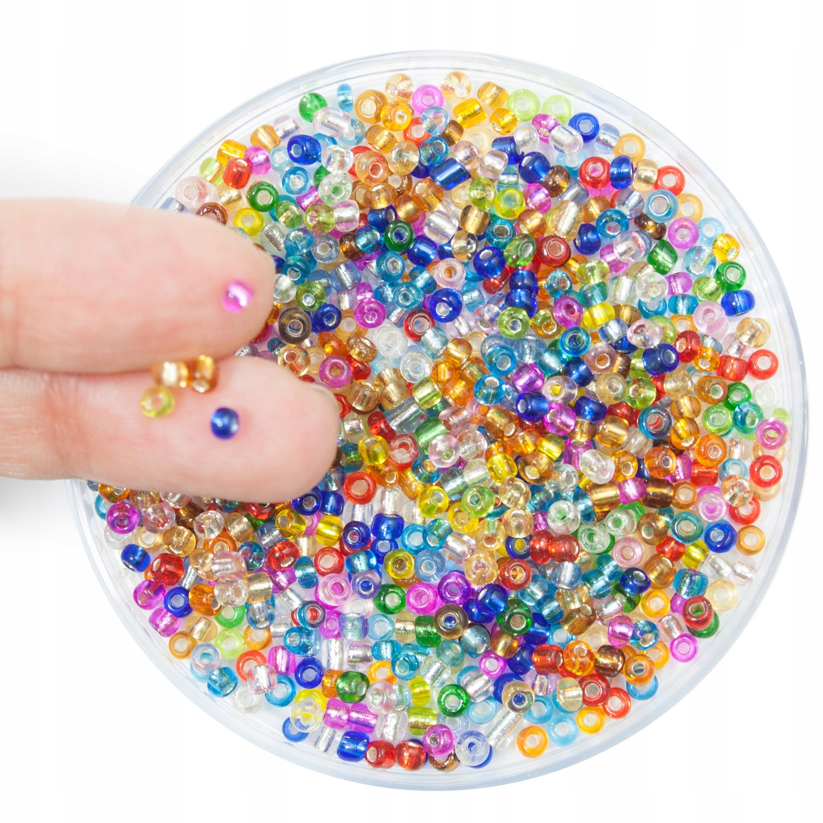 KORALIKI szklane do ROBIENIA BRANSOLETEK kolorowe Wiek dziecka 8 lat +