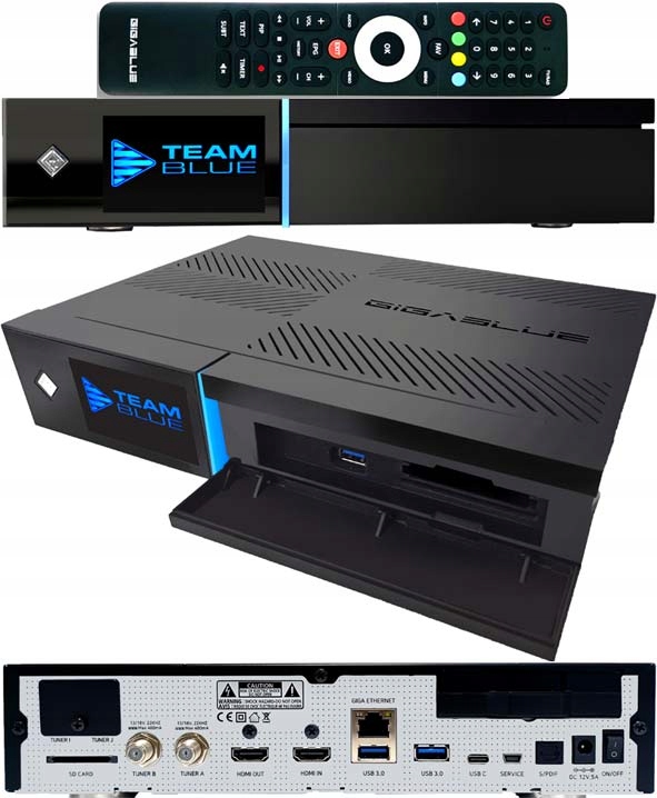 Gigablue Uhd Quad 4K Pro 2XDVB-S2 Fbc Wifi Bluetooth 5.4 Oscam Unicable