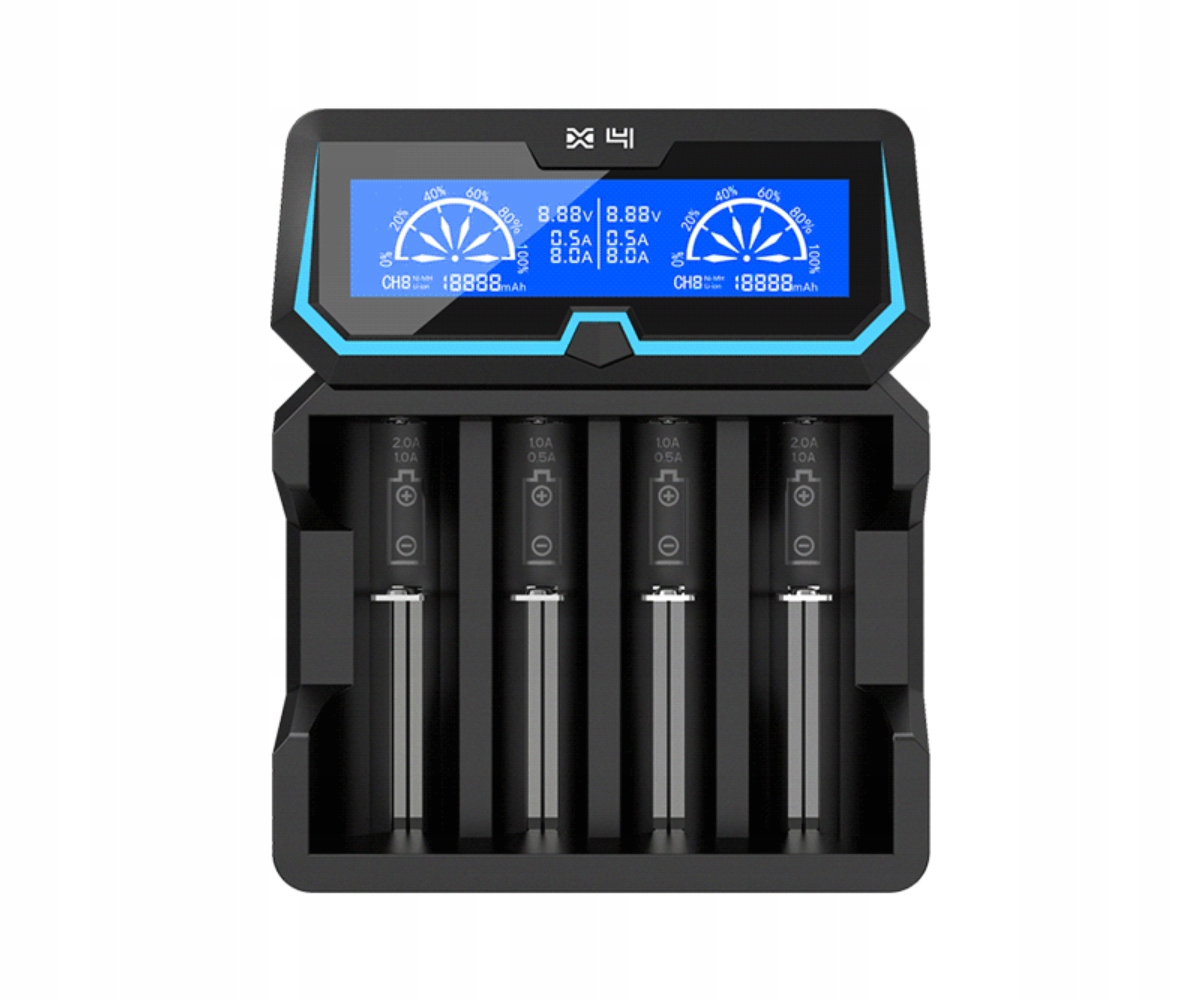 

Ładowarka Xtar X4 New 18650/26650 Li-ION, Ni-mh 2A