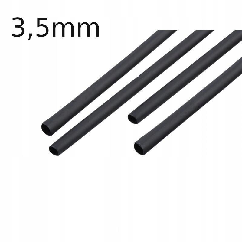 koszulki RURKI TERMOKURCZLIWE 3,5mm 1m 10szt