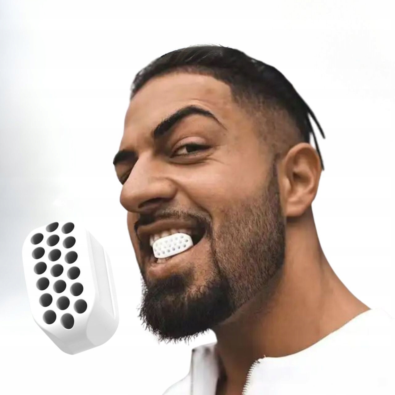 PRZYRZAD URZĄDZENIE DO ĆWICZEŃ ŻUCHWY SZCZĘKI TWARZY JAWLINE EXERCISER GUMA