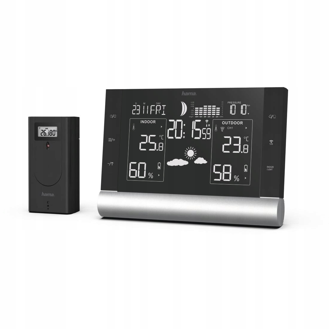 Hama Meteorologická stanica Black Line Plus