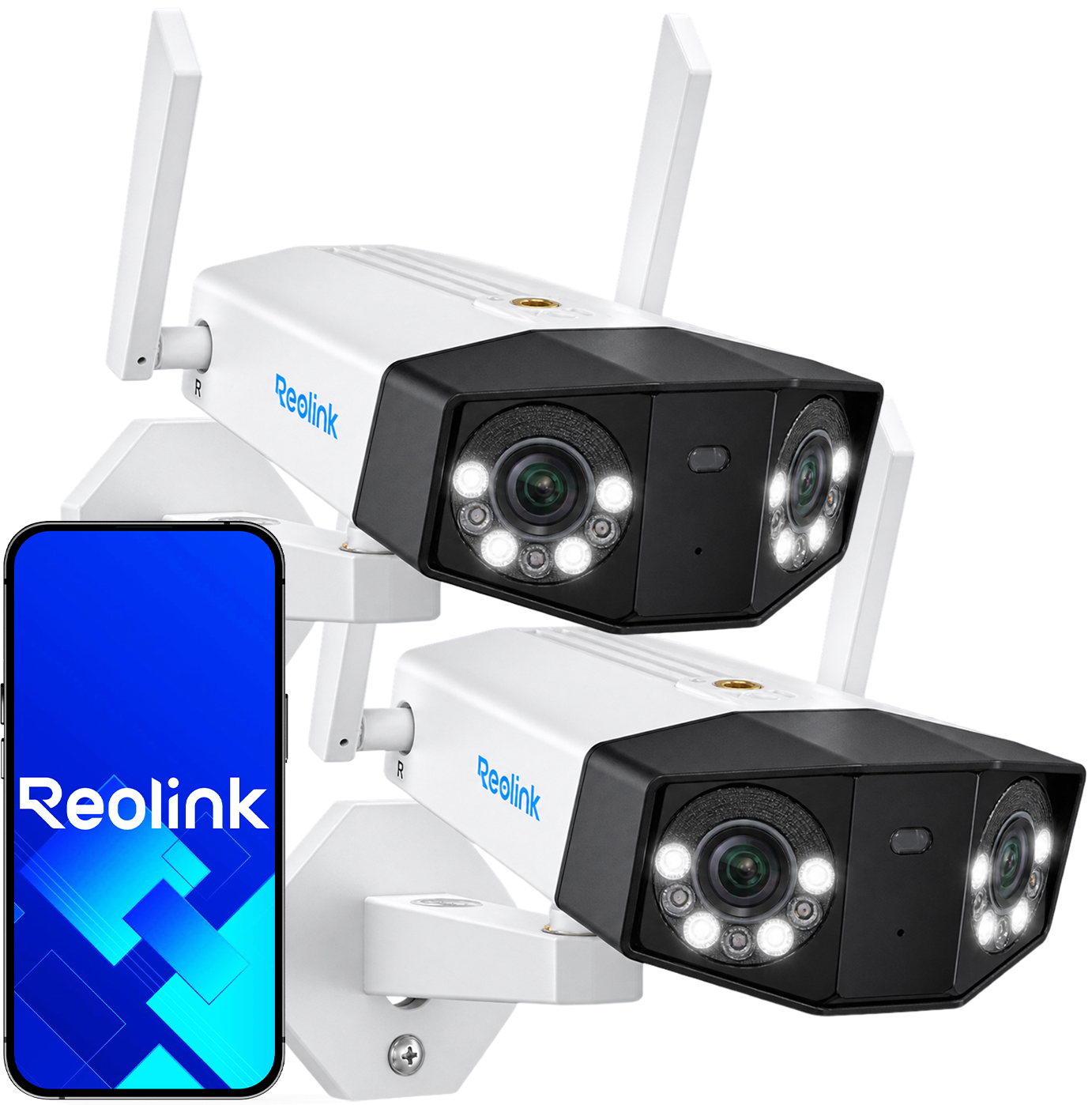 Ip kamera 16MPx 2-Pack 5x Zoom Reolink W750 WiFi MicroSD mikrofon
