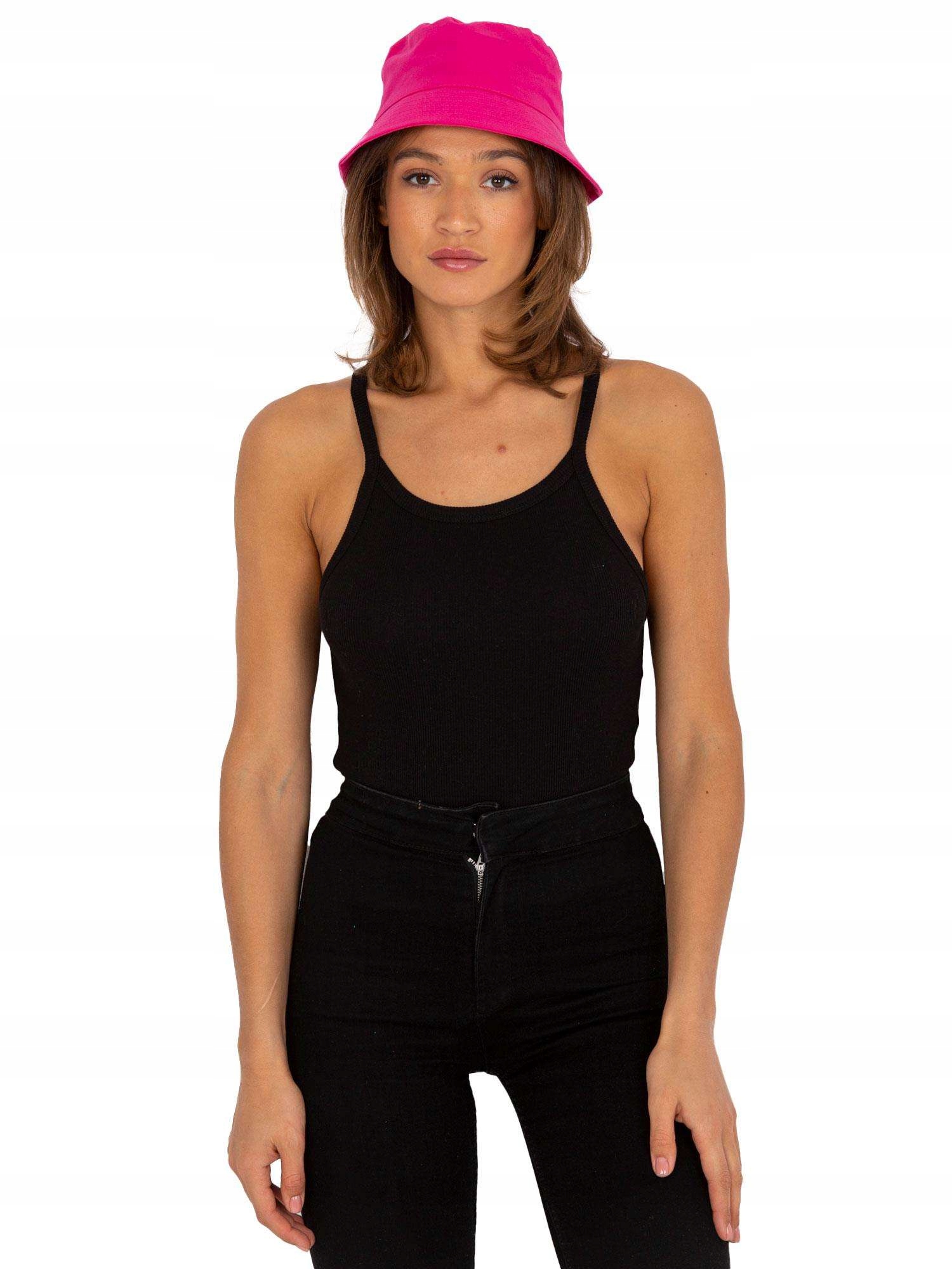 

Top damski prążkowany na ramiączkach na lato