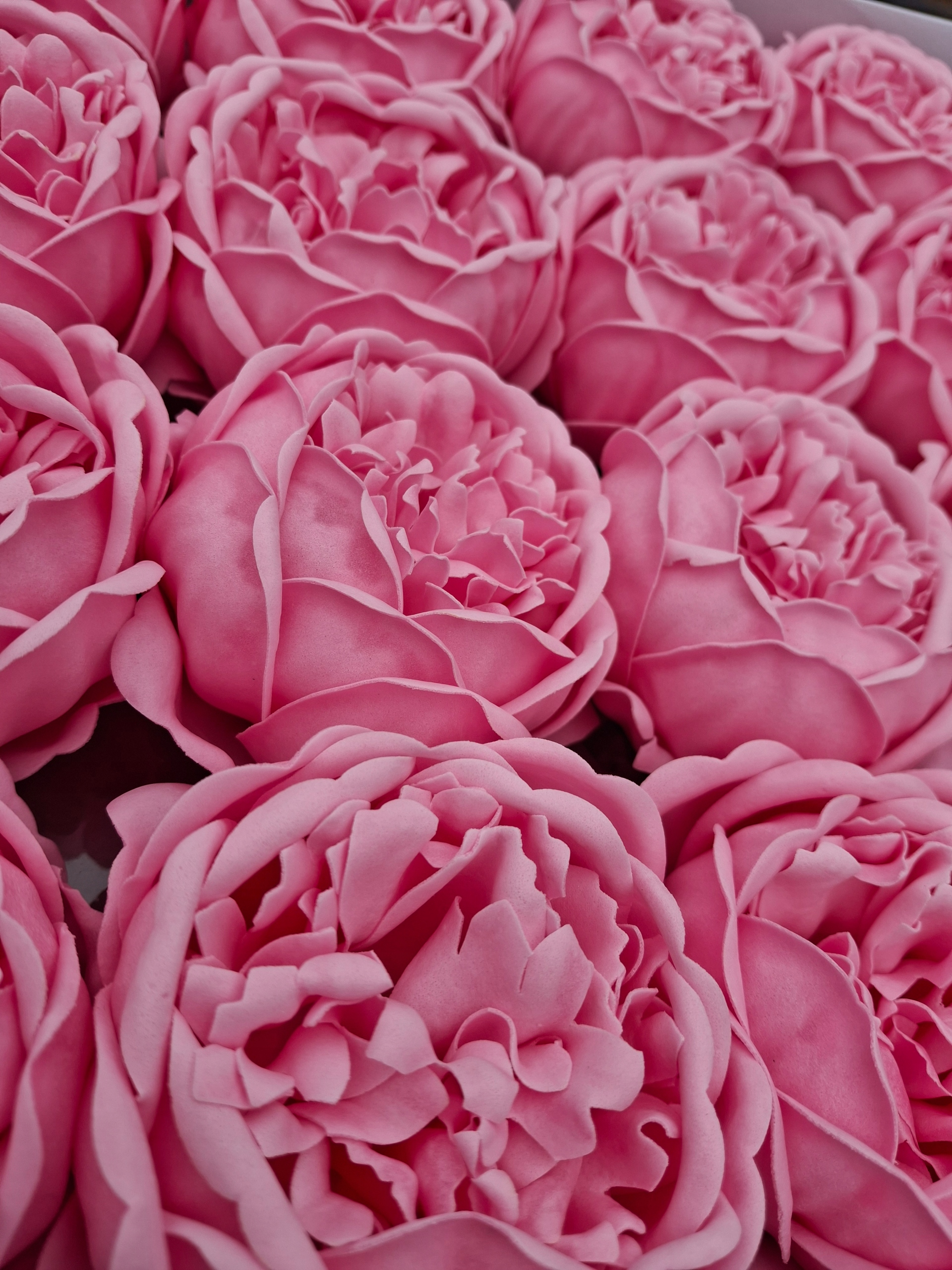 Peonie kwiaty mydlane zestaw dekoracja ślub walentynki różowy