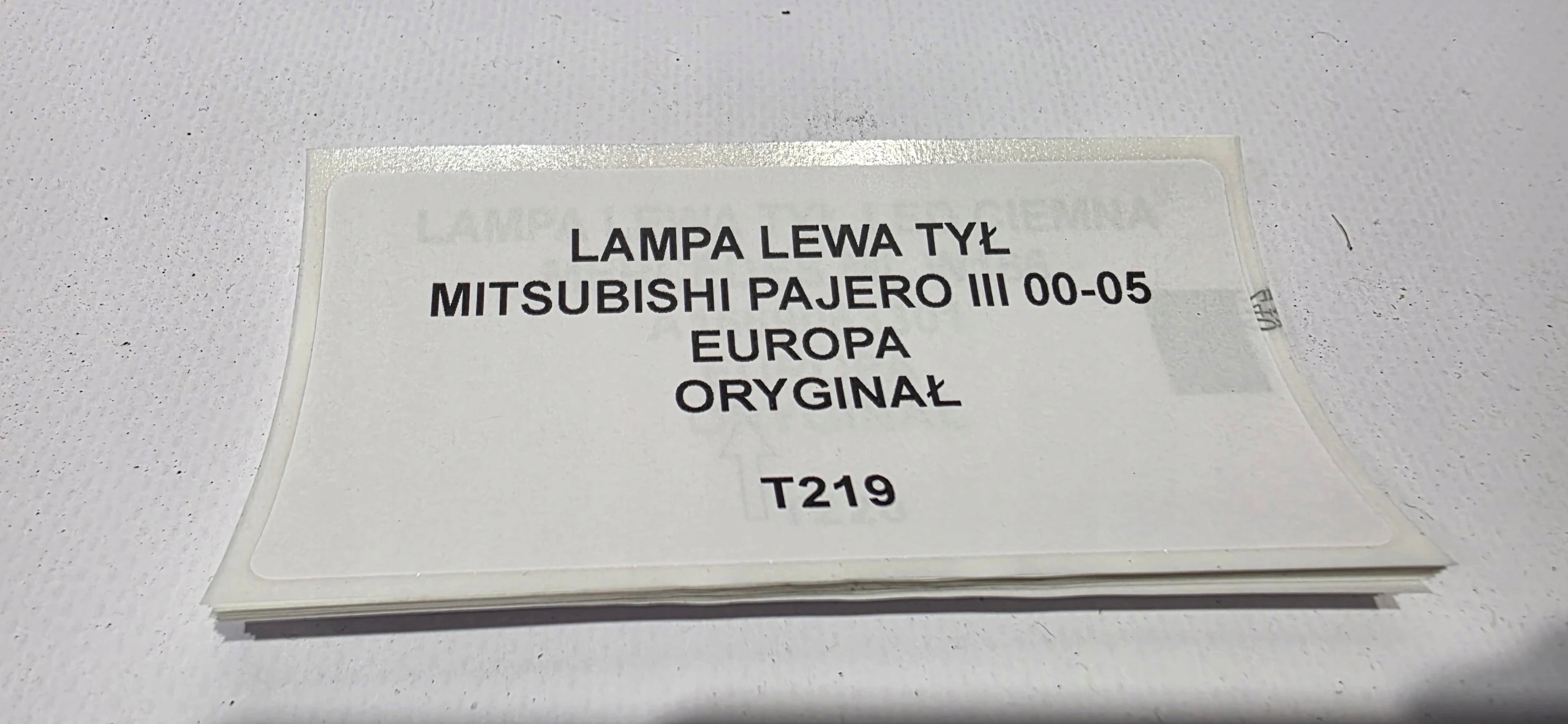 light left rear part MITSUBISHI PAJERO III 00-05 original EUROPA