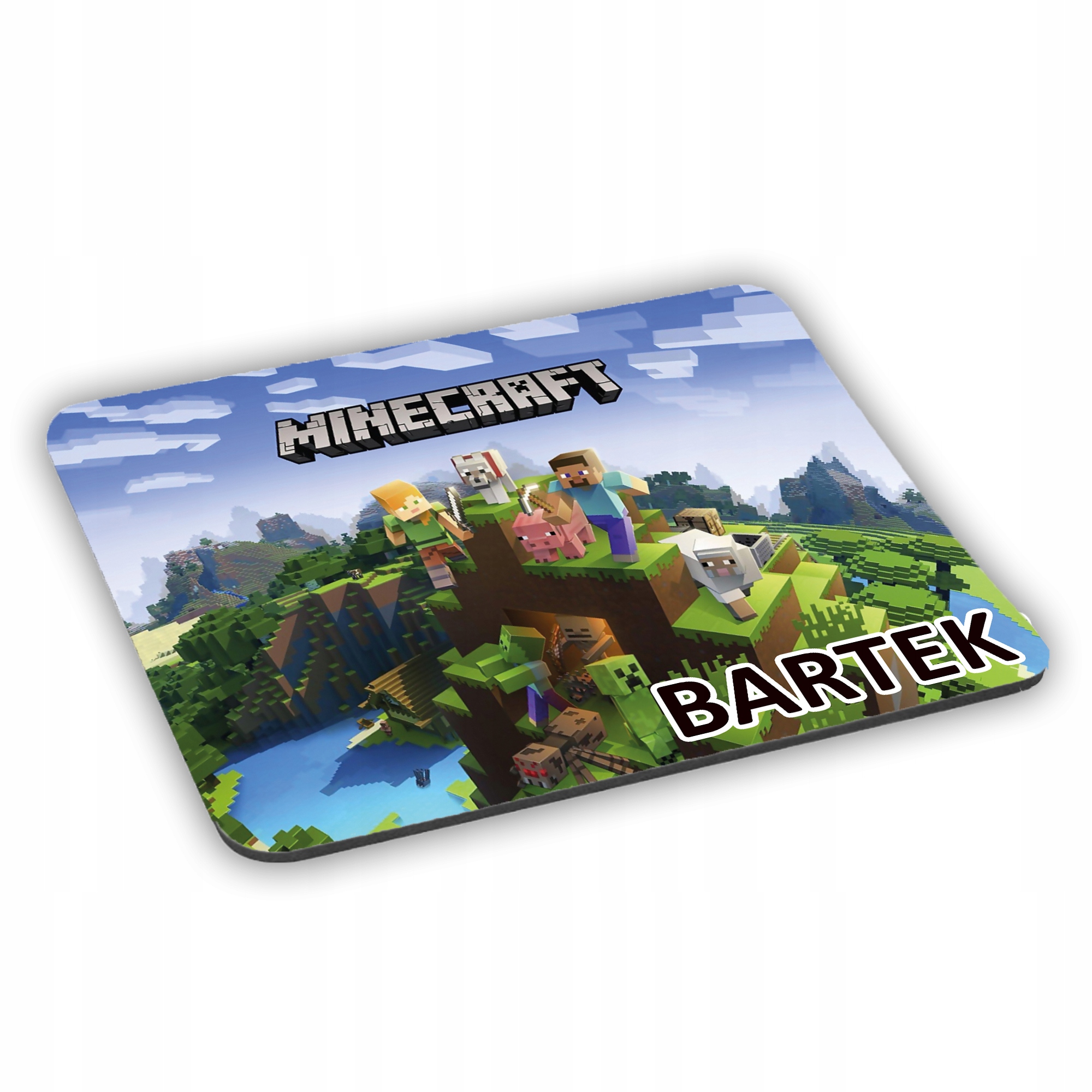 Podkładka pod mysz Gra MINECRAFT + IMIĘ/NAPIS GRATIS Prezent