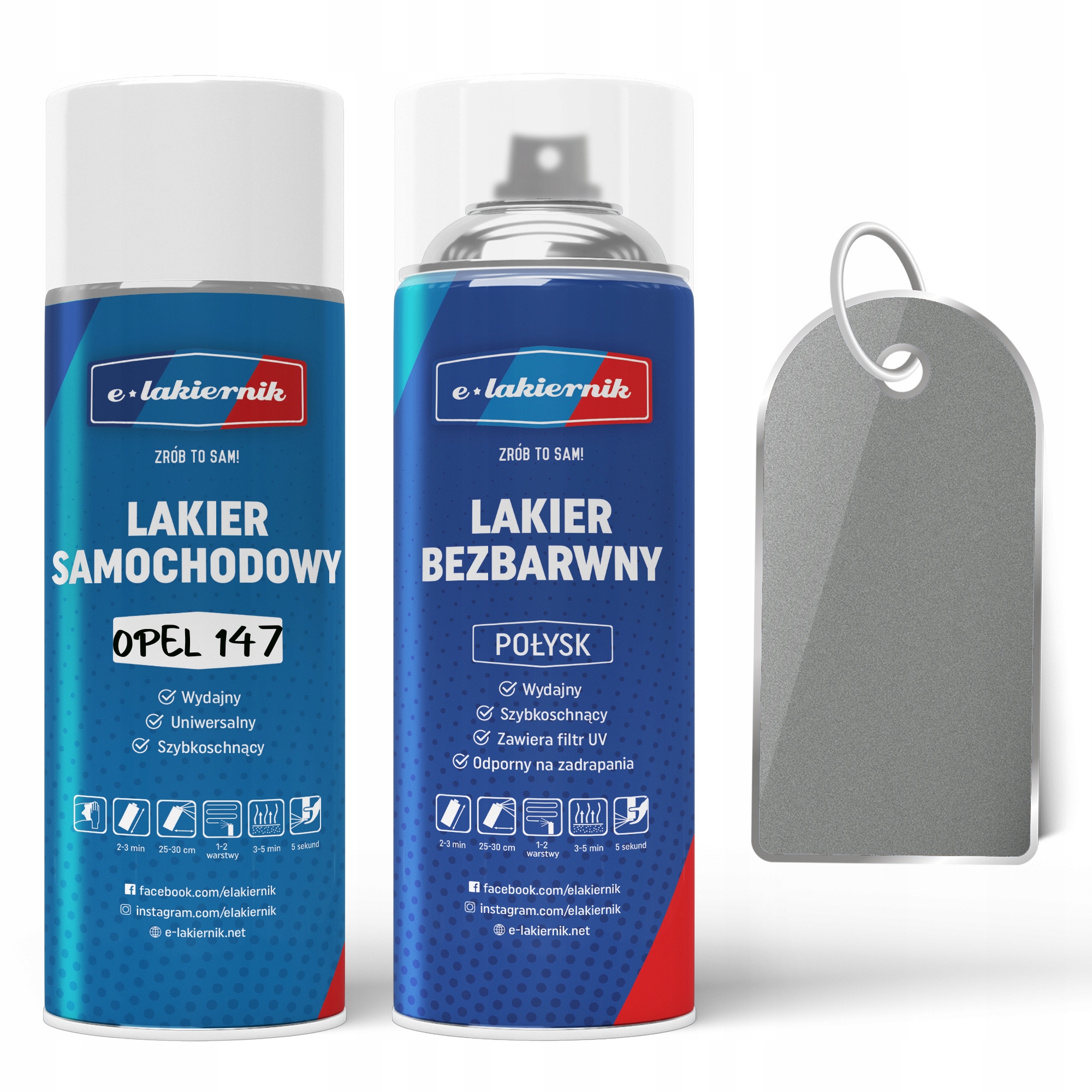 

Lakier Samochodowy Bezbarwny Opel 147 Starsilber