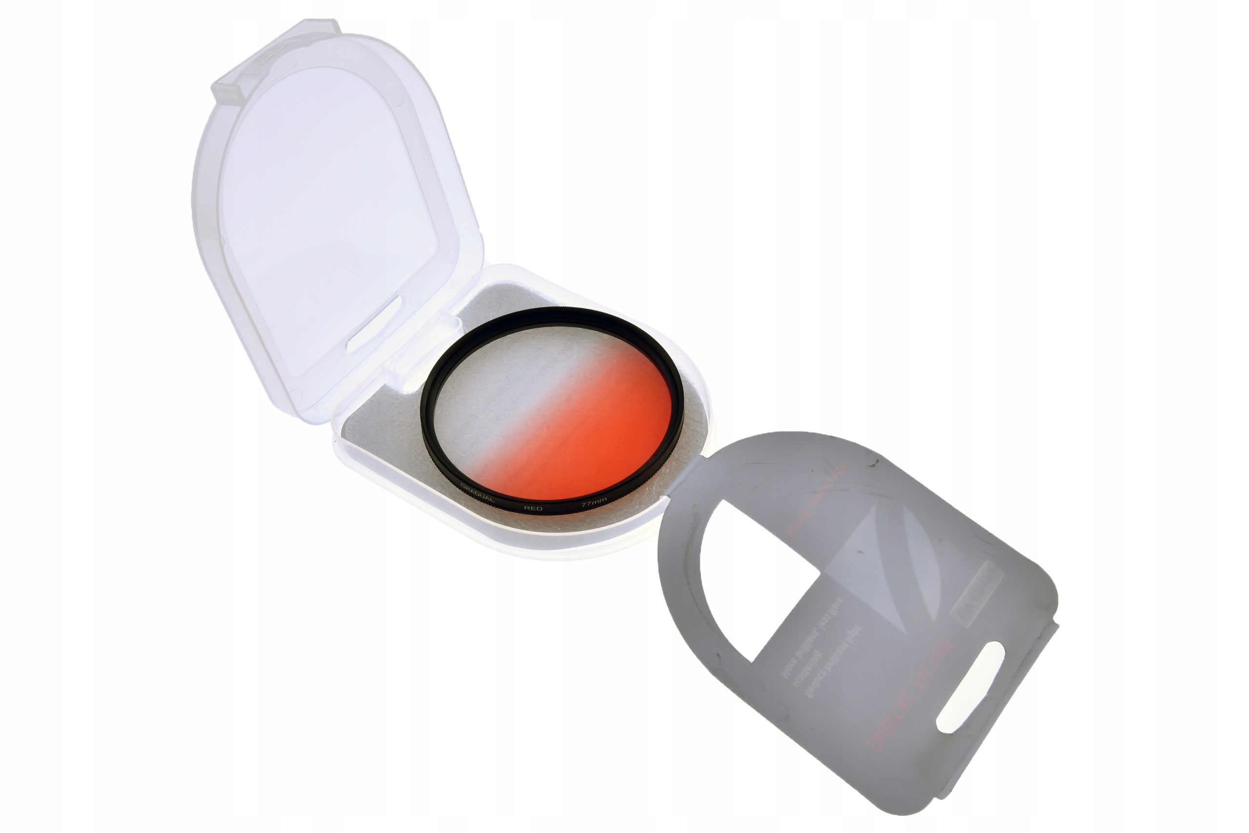 Filtr połówkowy 77mm Czerwony Marka Inna