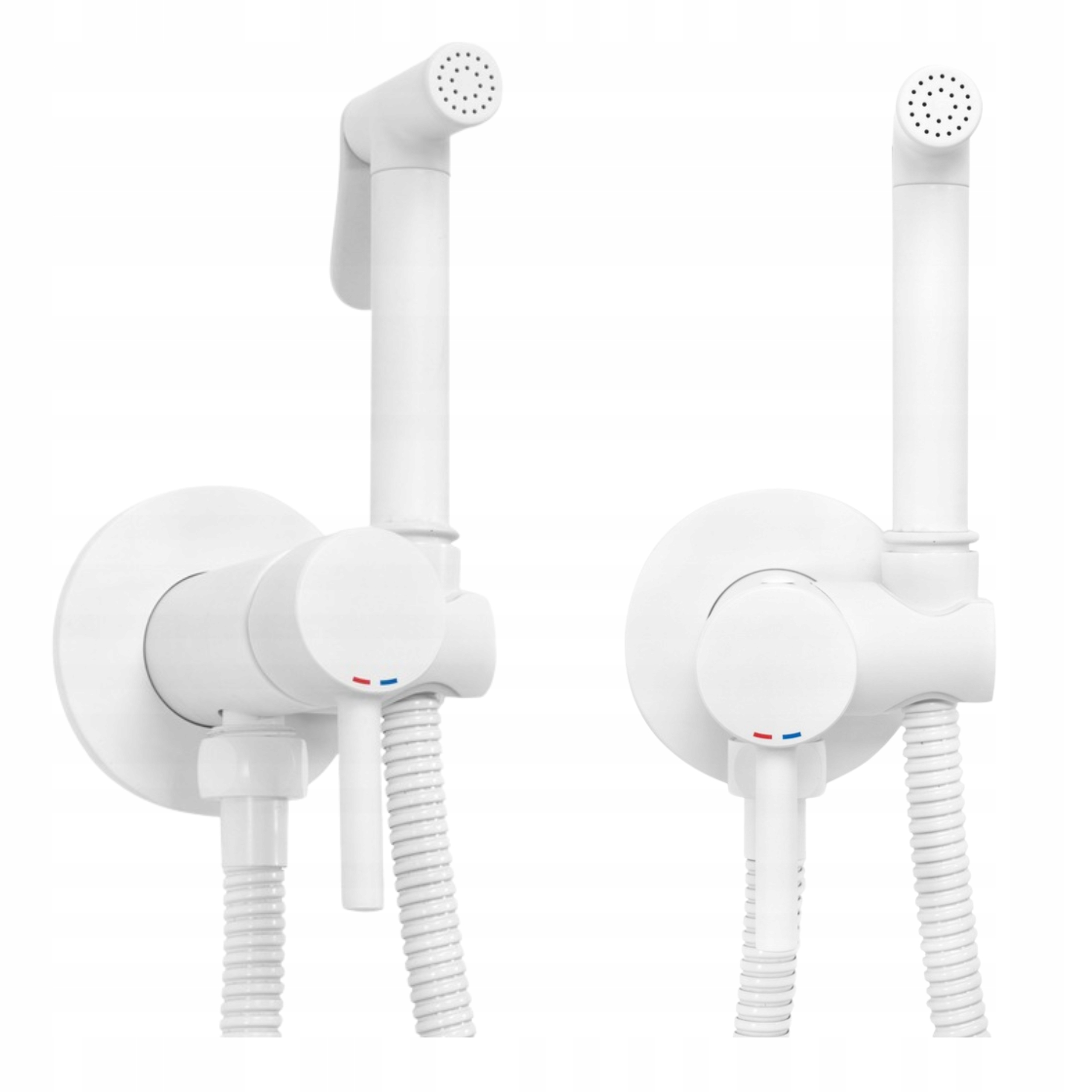 BATERIA DIBETOWA BIAŁA REA LOOP WHITE MAT BIDETTA PODTYNKOWA ŚCIENNA MATOWA Linia Lungo Loop