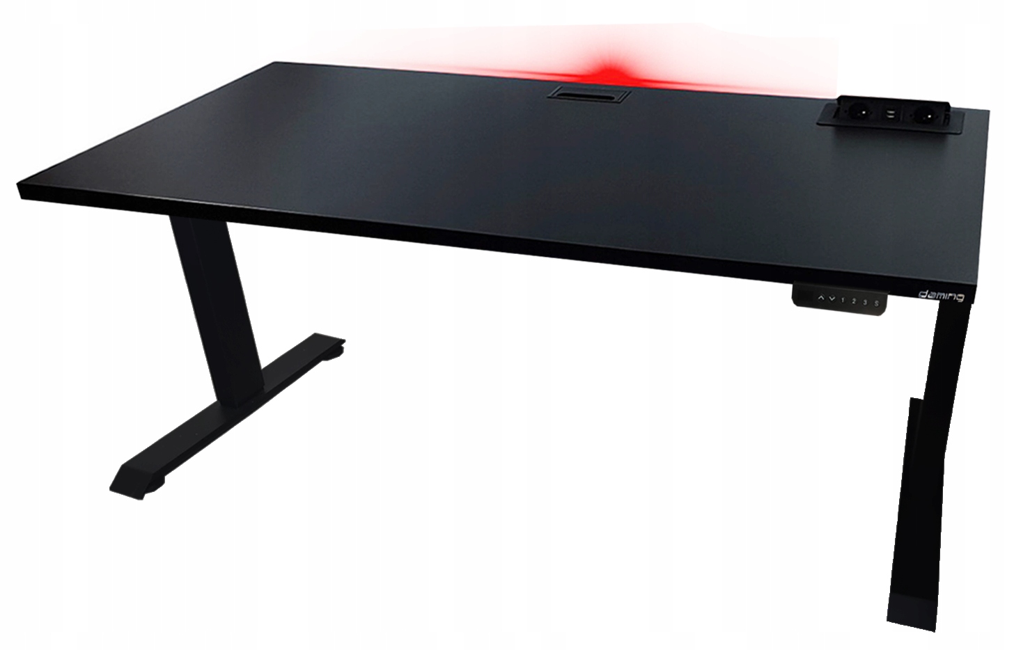 BIURKO ELEKTRYCZNE STABILNE REGULOWANE KOMPUTEROWE METALOWE PRODUCENT Wysokość mebla 70 cm