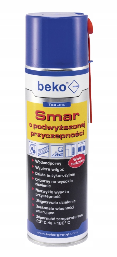 

Beko Smar O Podwyższonej Przyczepności spray 500ml