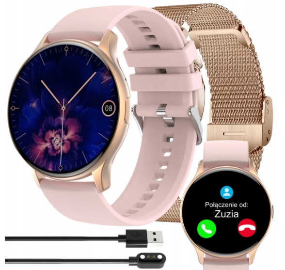 SMARTWATCH Zegarek DAMSKI AMOLED 466x466 ROZMOWY PL Rodzaj smartwatch