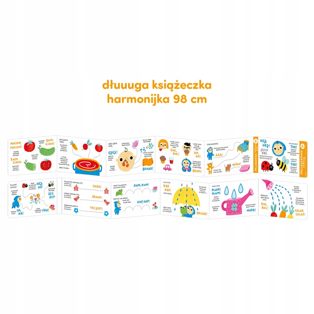 CzuCzu Paluszkowe zabawy 18m+ książeczka Nośnik książka papierowa