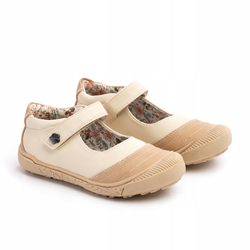 

Półbuty baleriny wkł.skóra rzepy wygodne Wojtyłko