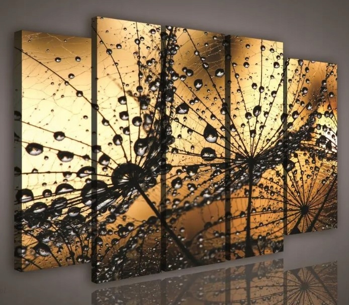 Obraz 150x100 Makro fotografia púpava rosa kvapky voda príroda detaily