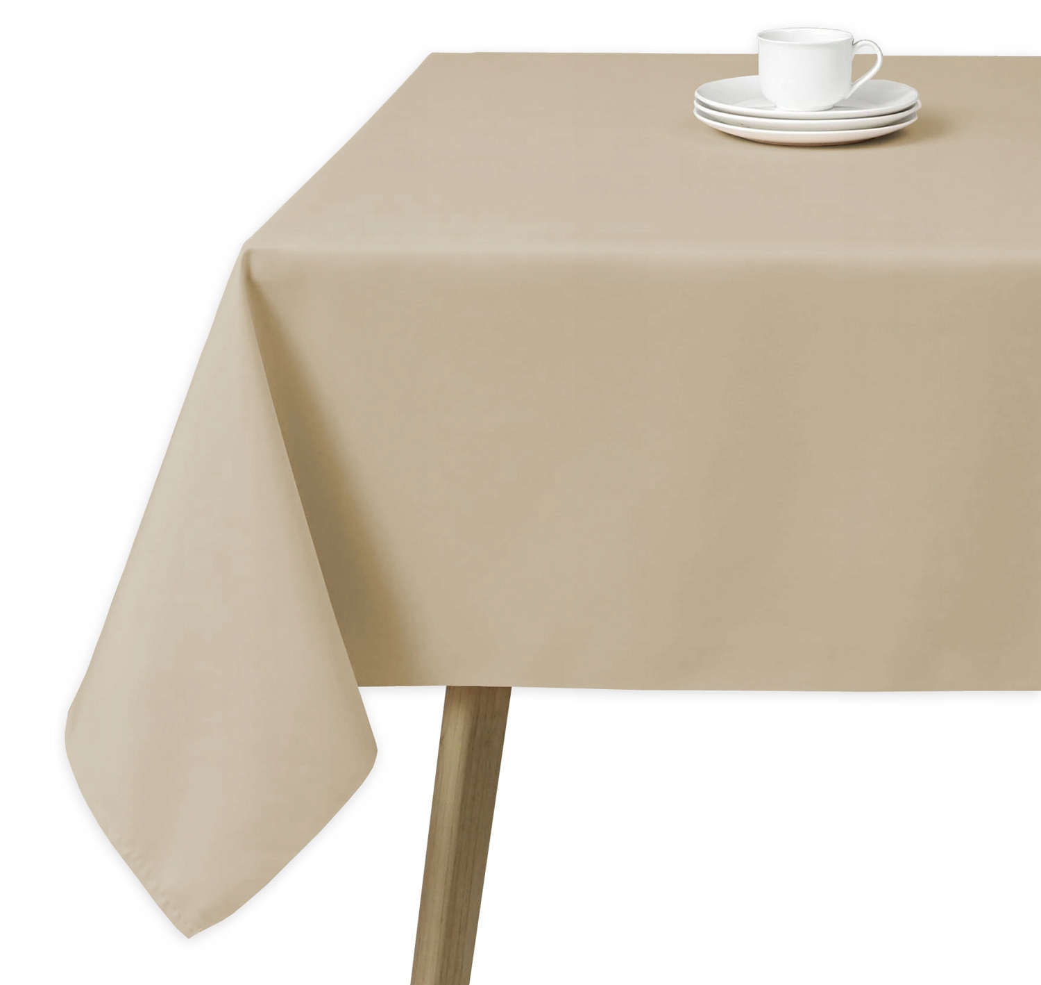 Obrus plamoodporny Gładki 140x370 Beż