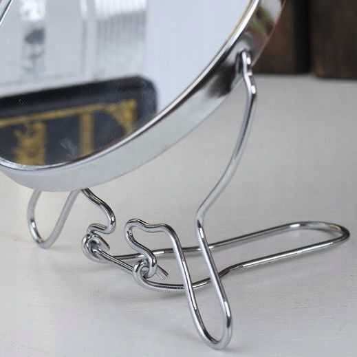 LUSTERKO DWUSTRONNE STOJĄCE POWIĘKSZAJĄCE METAL 8 Marka inna marka