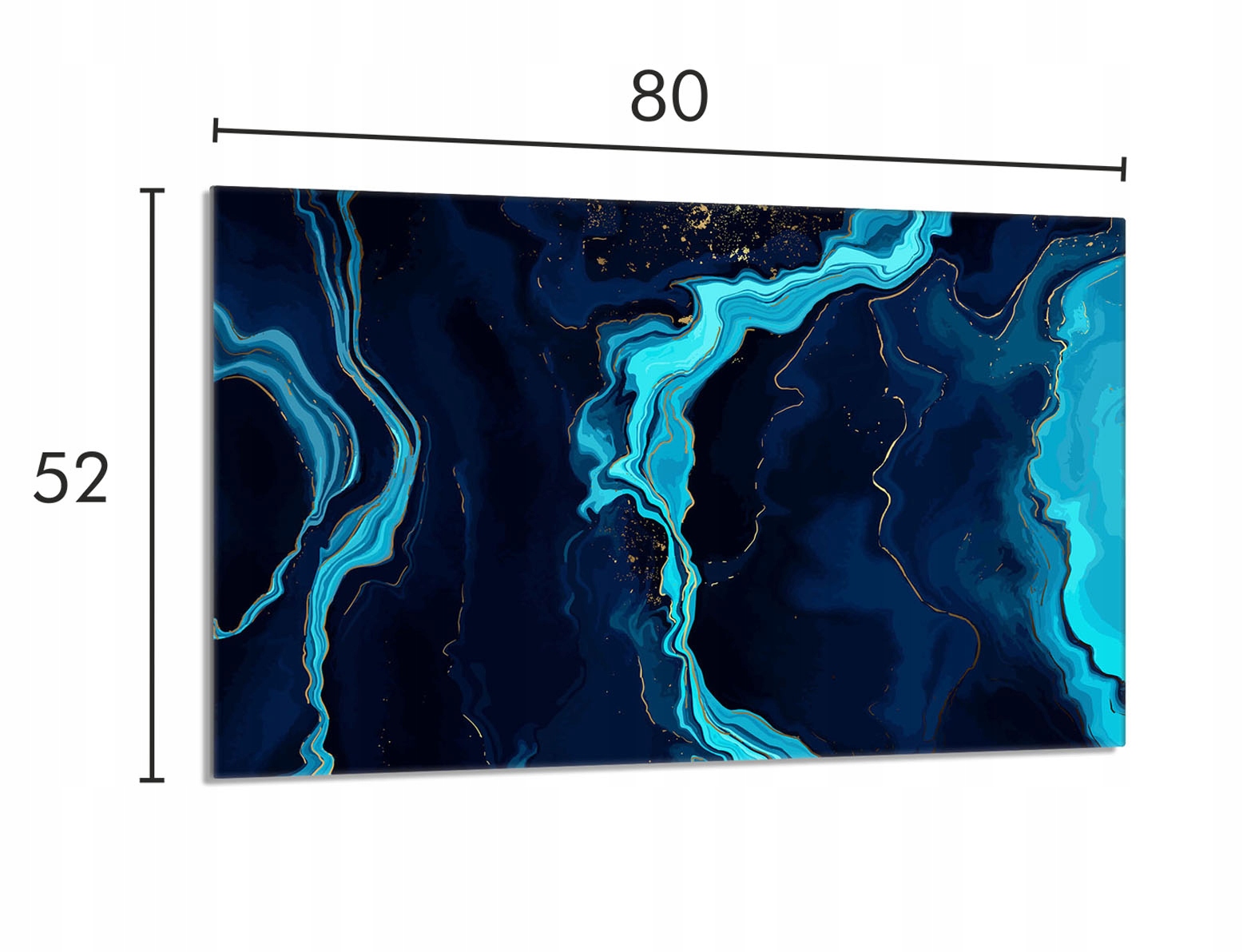 Skleněná ochranná deska na sporák 80x52 Mramor