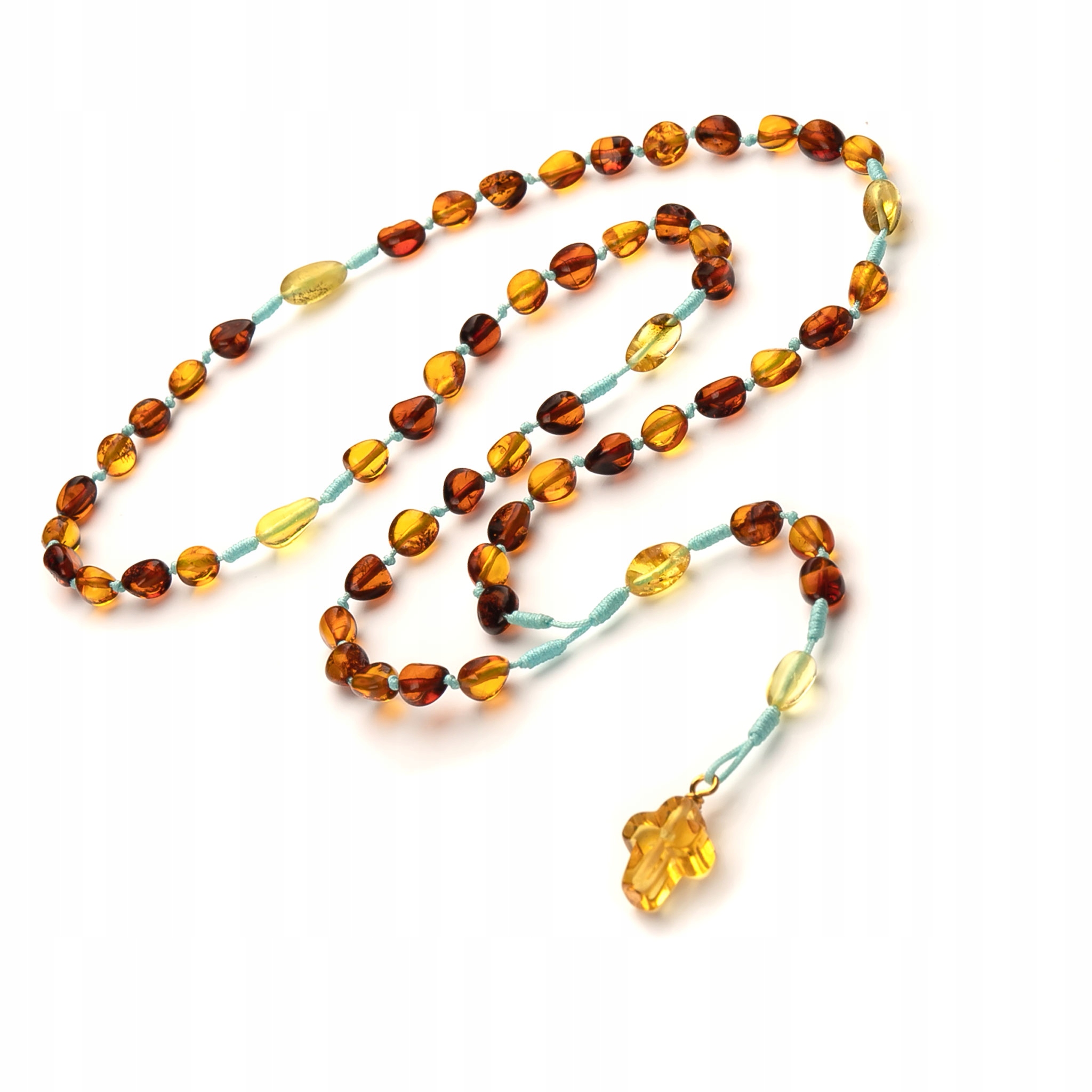 Jantarový růženec na provázku|Baltský Jantar|