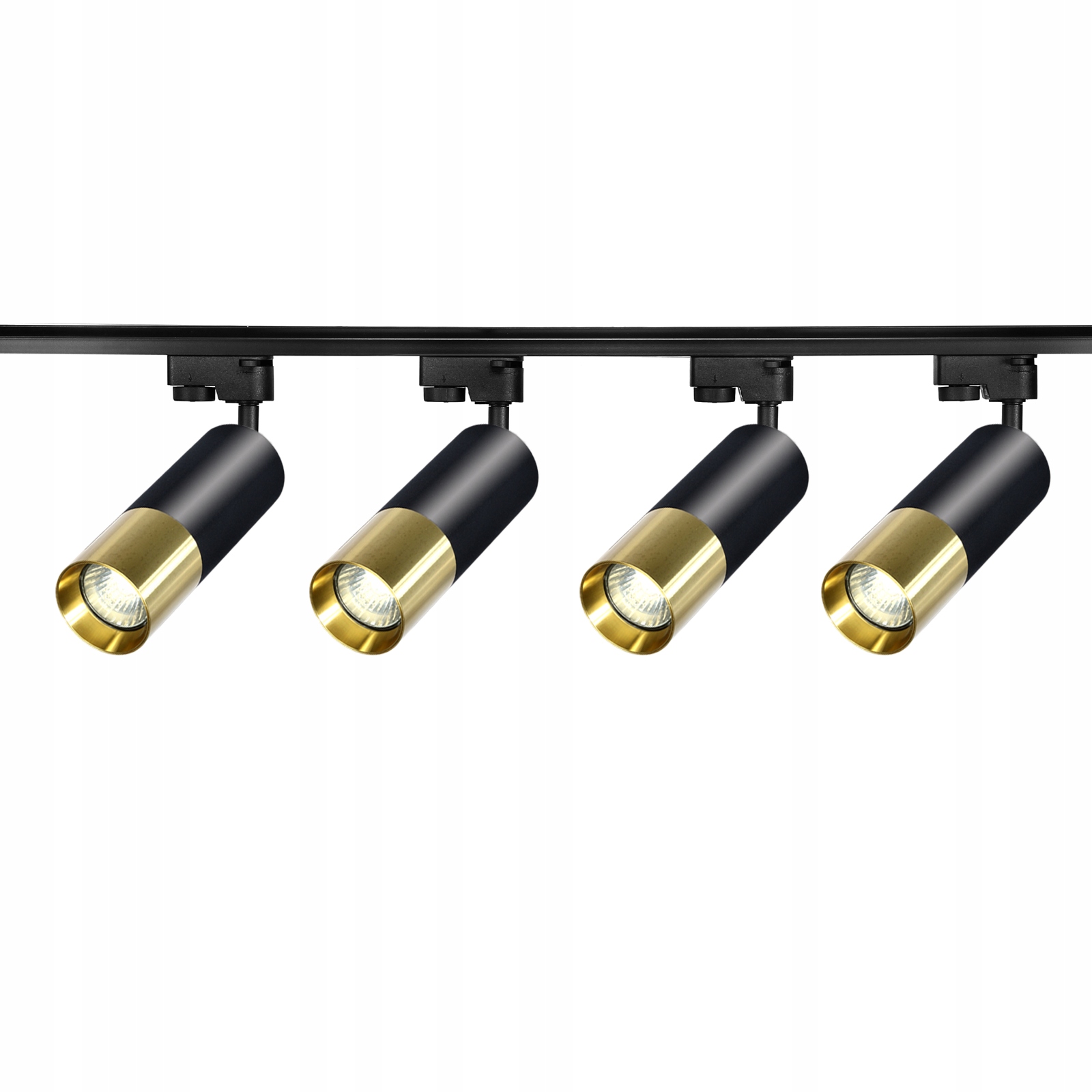 Reflektor szynowy LED czarno - złoty GU10 Kolor czarny