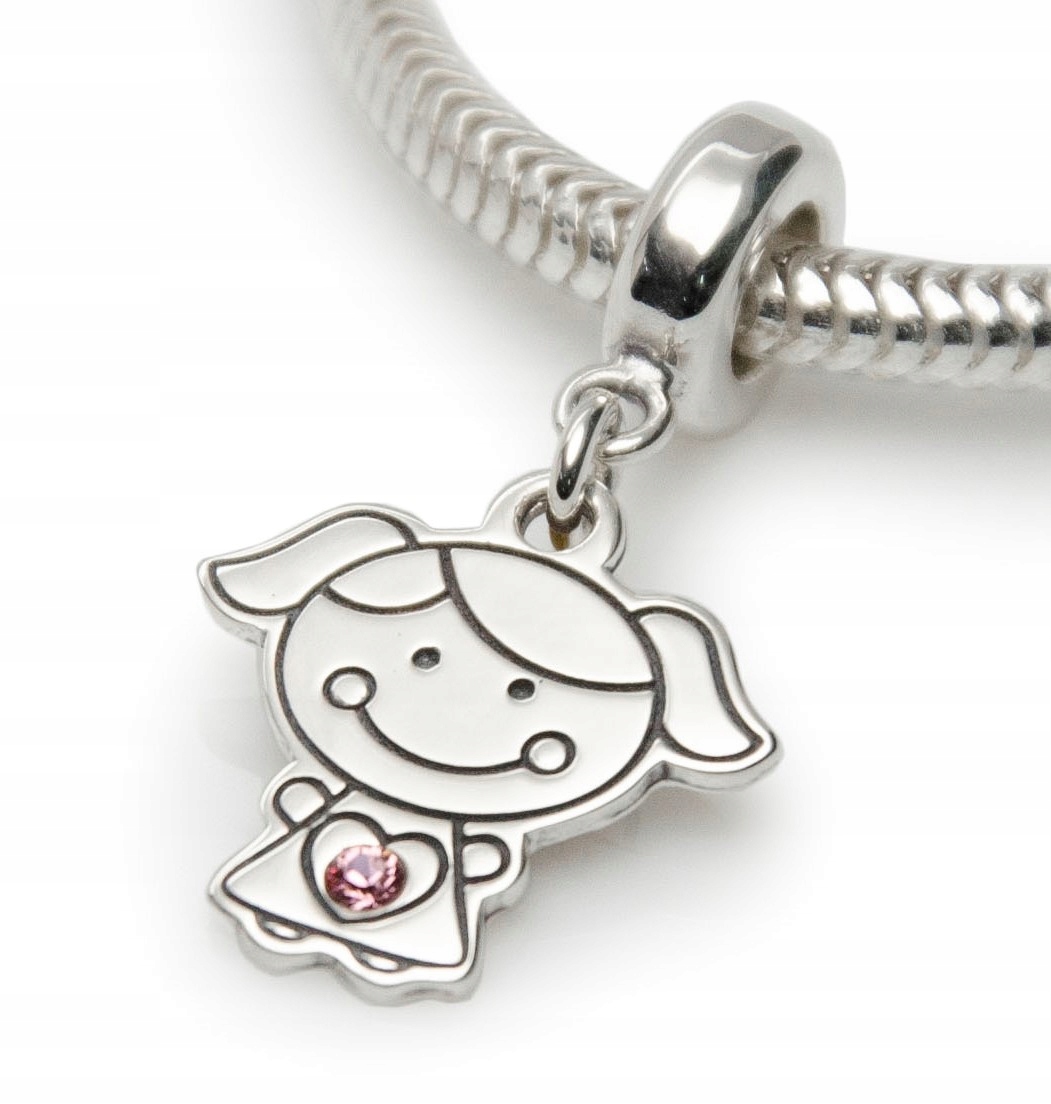 

Charms Dziewczynka srebro925 koralik Twój Grawer