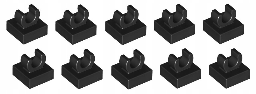 

Lego płytka 1x1 zaczep uchwyt czarny 10szt 15712 N