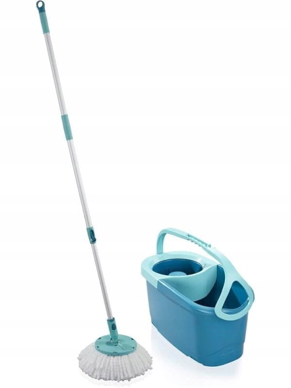 Leifheit mop okrągły z wiadrem i wyciskaczem obrotowym Zestaw Ergo