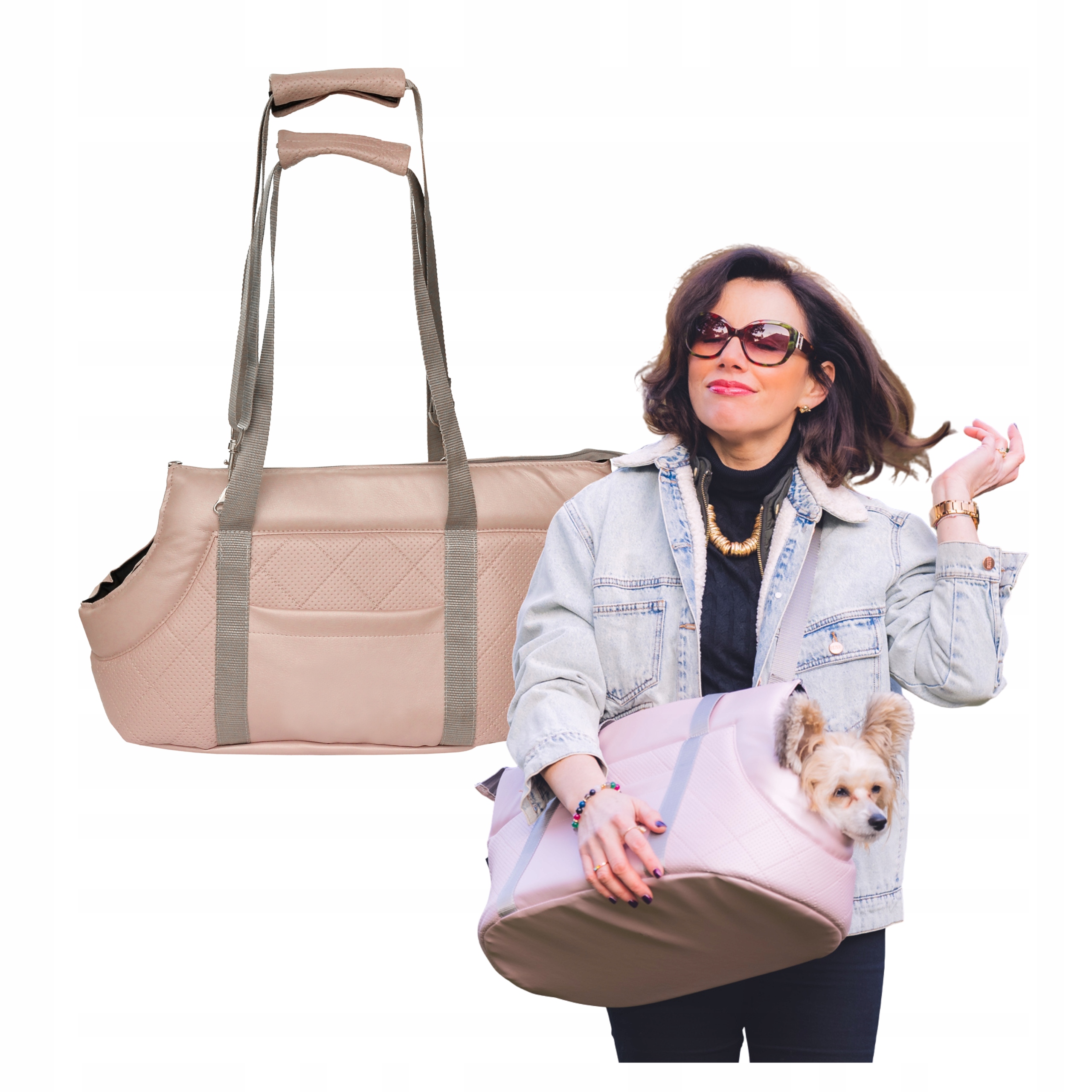 Přepravní taška přes rameno pro psa a kočku přepravka, nosítko pro psa