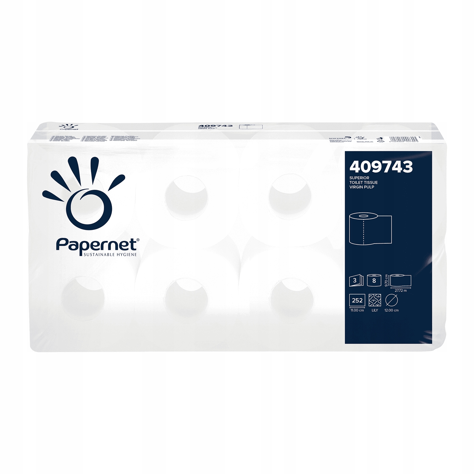 

Papier toaletowy 3w 27mb Papernet Długi 8szt