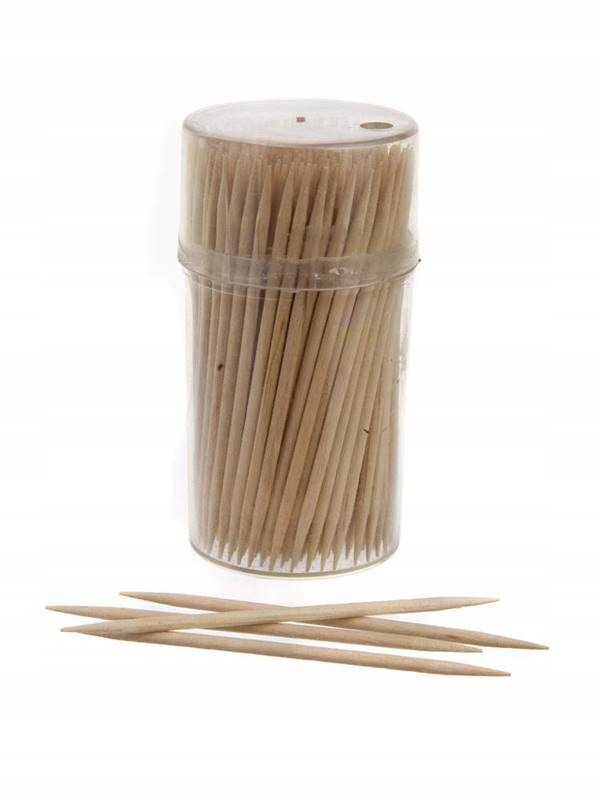 

Wykałaczki 200szt dwustronne bambusowe 6,5cm tuba
