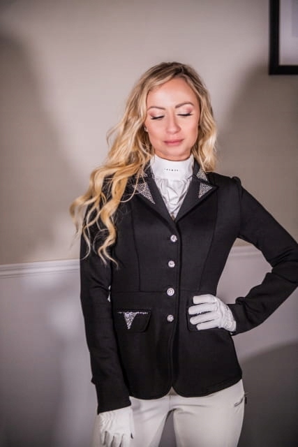 Frak konkursowy jeździecki damski EQUESTRIAN QUEEN Ava 24SS czarny 40 Model Ava