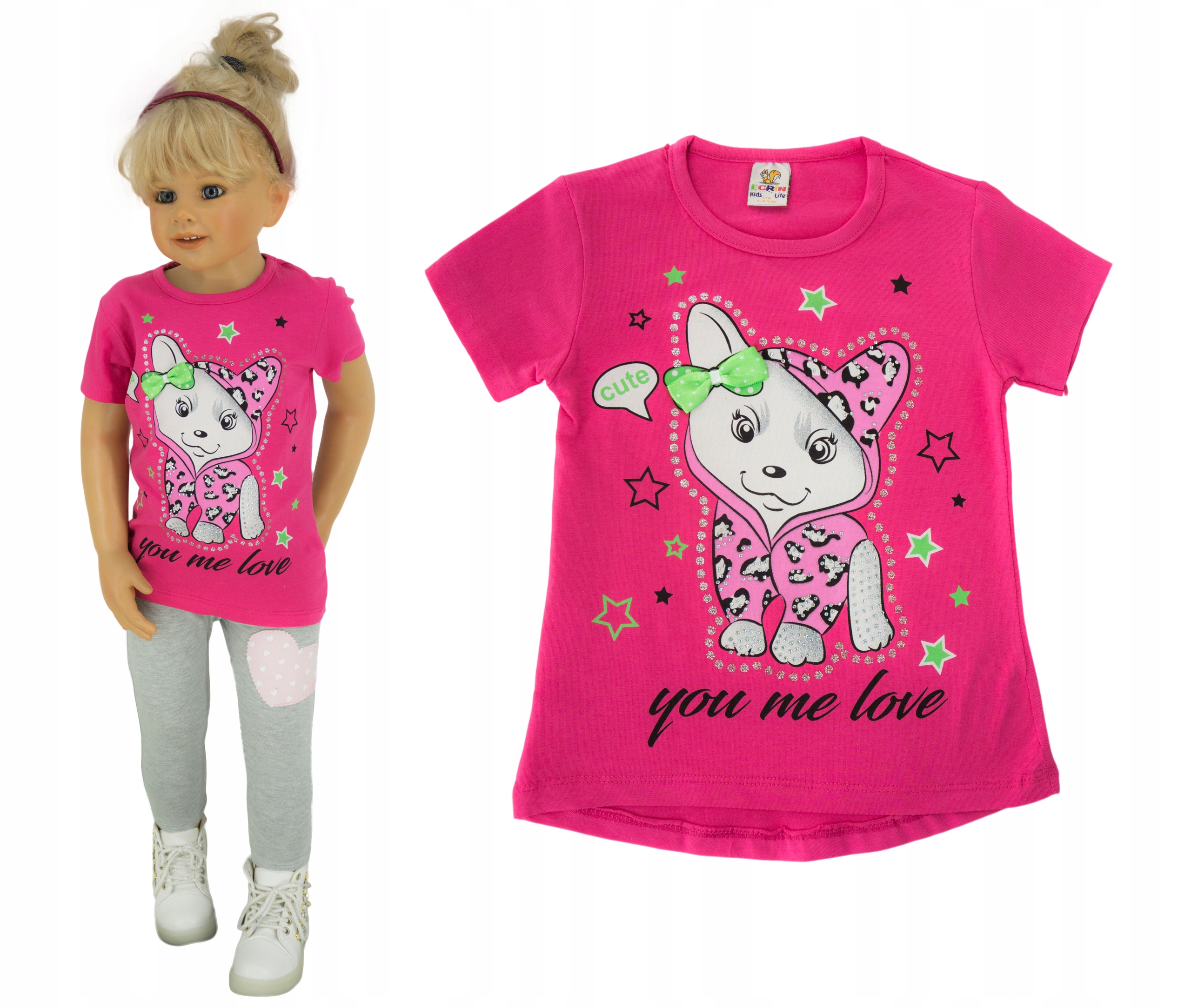 

T-Shirt koszulka bluzka piesek P068A rozmiar 110