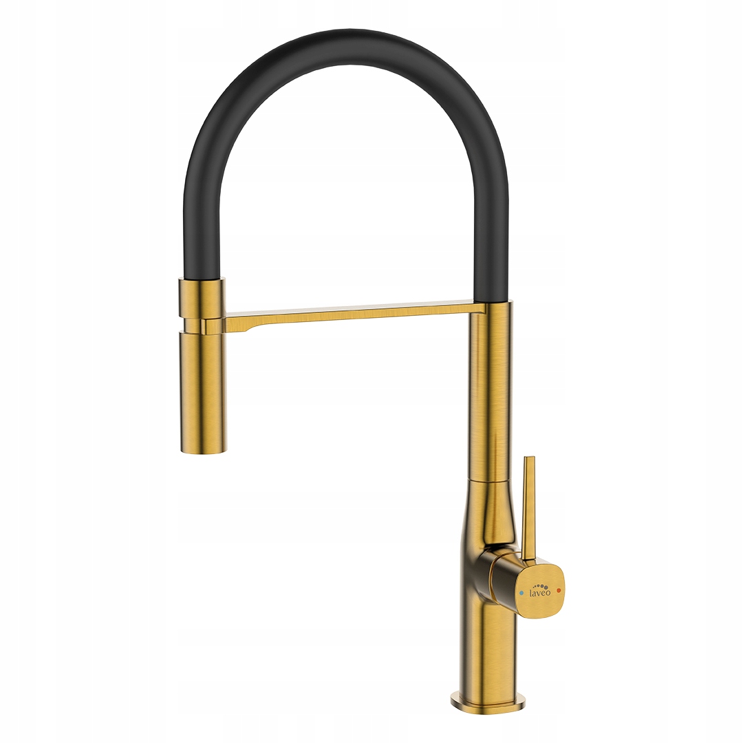 Kuchynská Batéria S Elsatickým Výtokom, Zlatá Brúsená Laveo Poľa