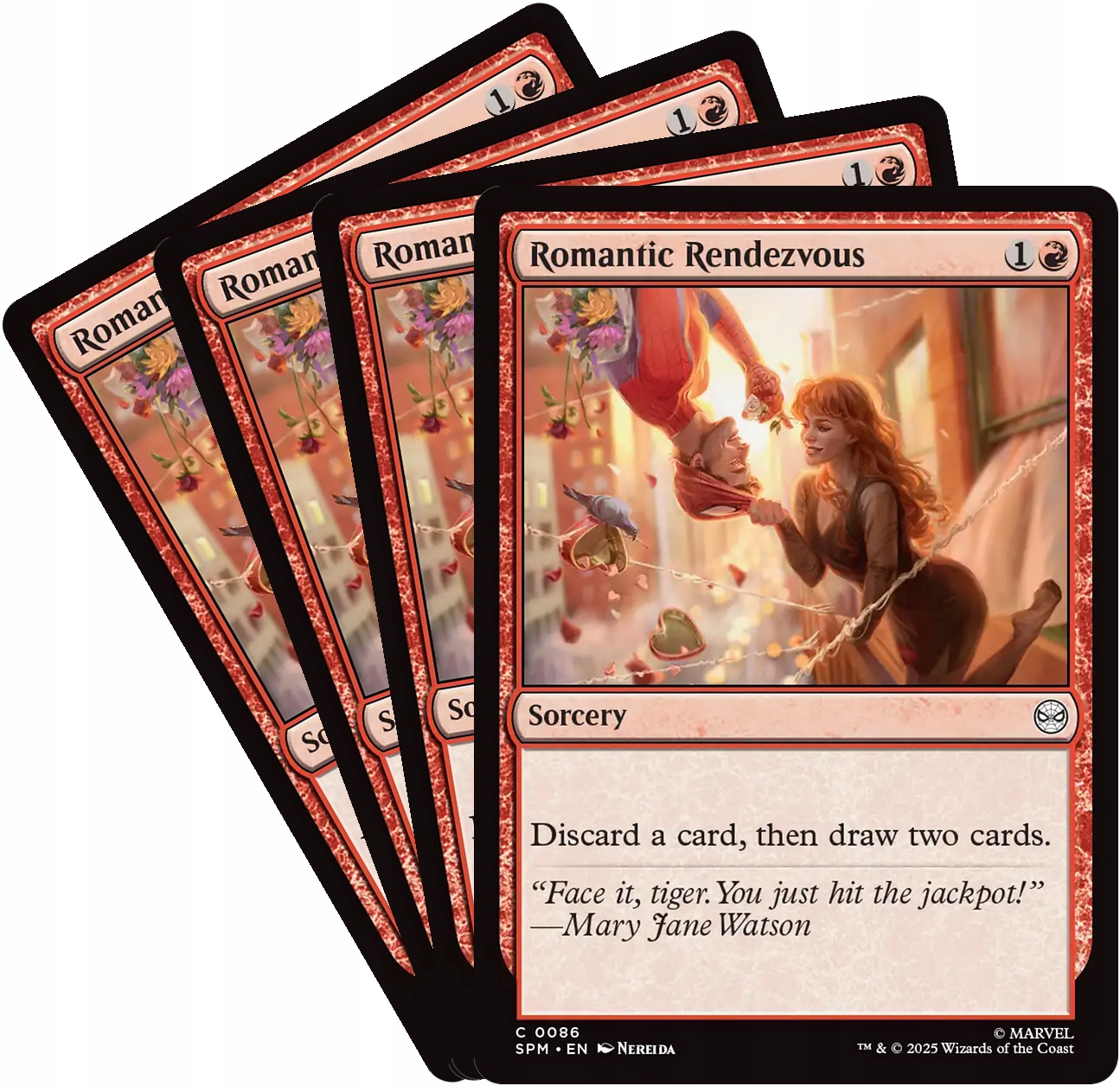 [mtg] Playset: 4x Romantic Rendezvous (spm)