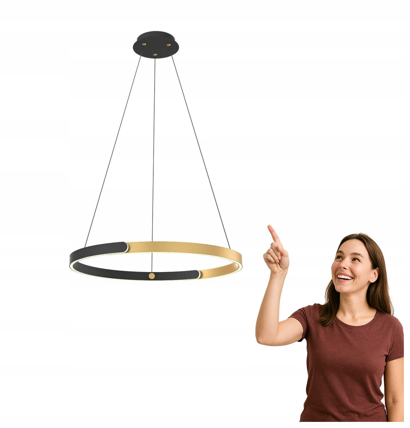 Závěsná Led lampa 30W Linos MD4417-1M-3BGD Zuma Line