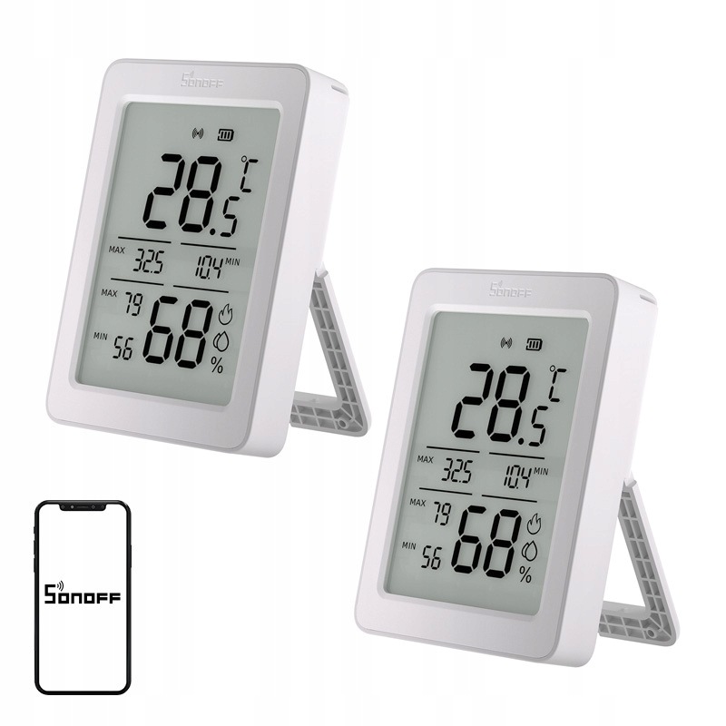 Snímač teploty a vlhkosti Sonoff ZigBee SNZB-02DR2 2Pack