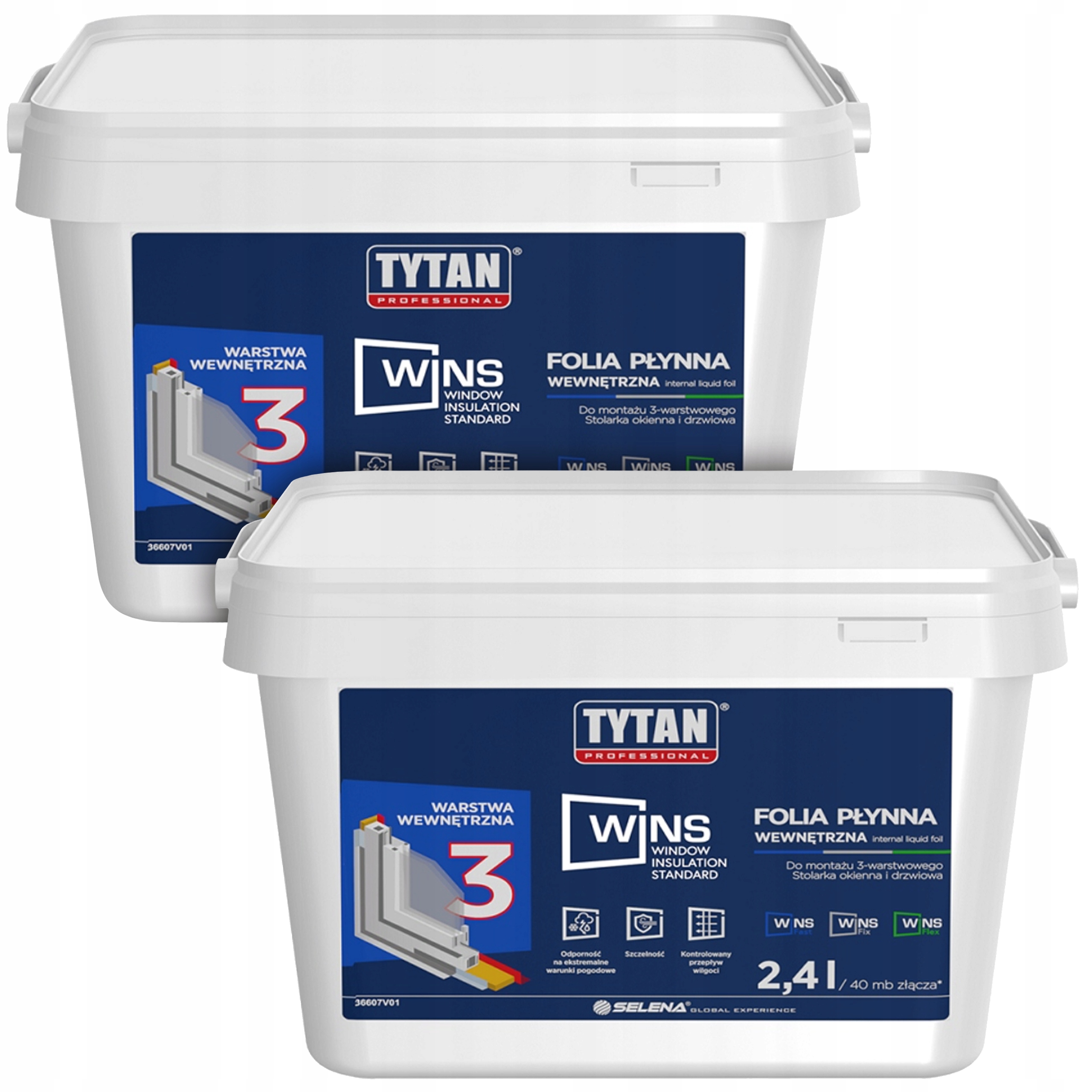 2ks Vnútorná tekutá fólia Tytan Wins 2,4L Antracit antracitová inside