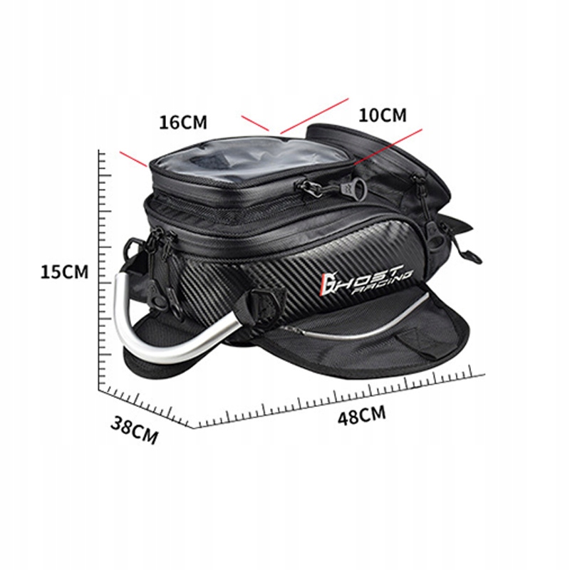 TORBA NA BAK NA MOTOCYKL Z PRZEZROCZYSTYMOKIENKIEM Stan opakowania oryginalne