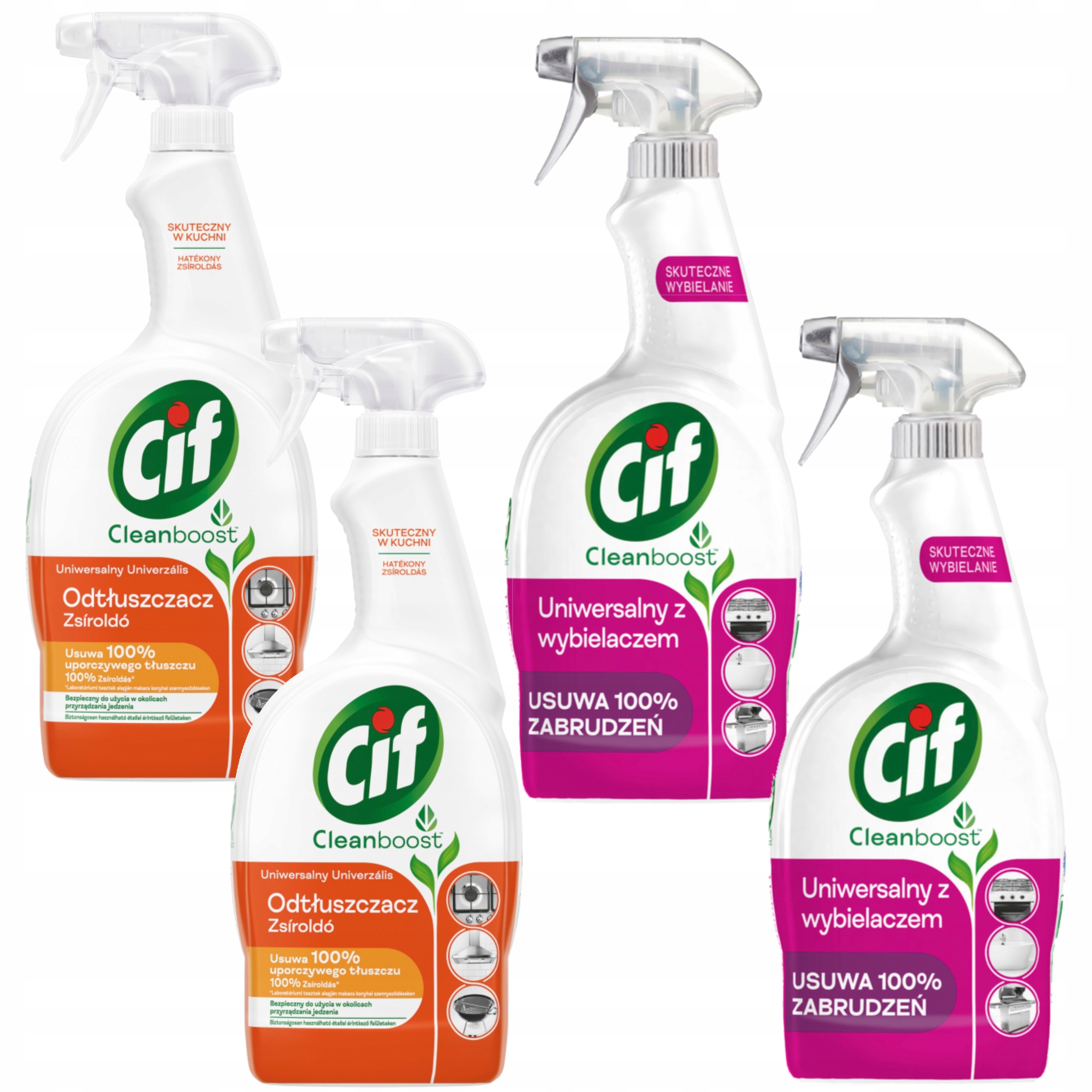 Levně Sada Cif Power&Shine Kuchyň Bělení MIX